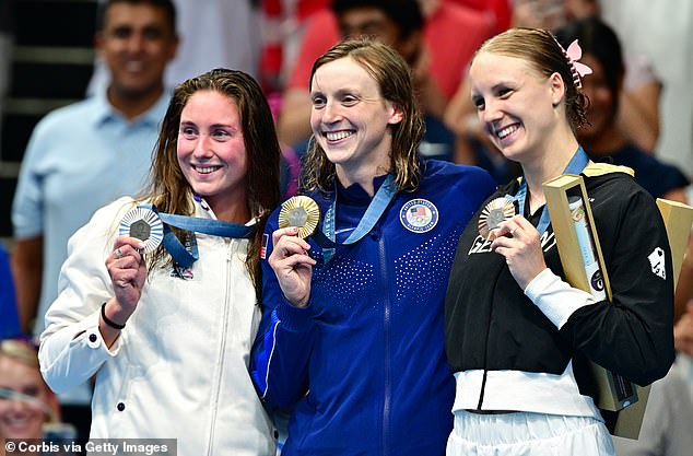 Ledecky has won a gold, silver and bronze medal at the Paris Olympics so far