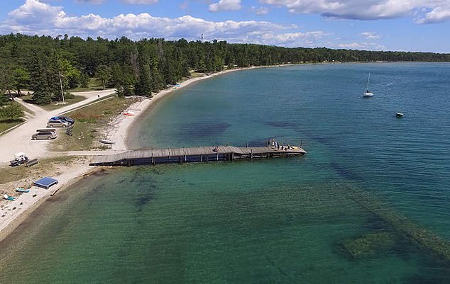 The island is only 35 square miles in size and has a population of just 100. It is the smallest school district in Michigan.