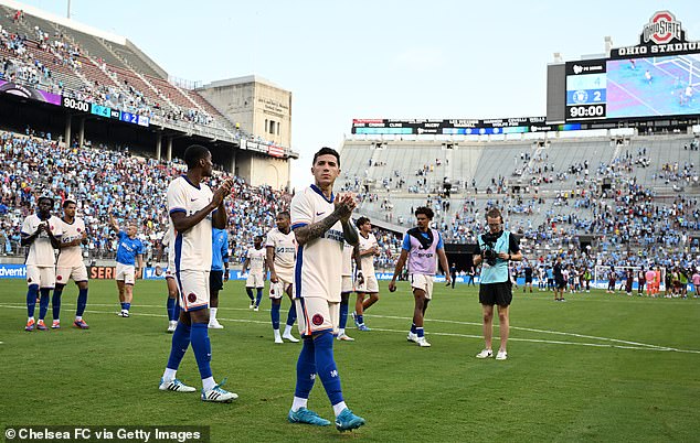 Chelsea suffered their second defeat in the United States after a resounding 4-2 defeat to Man City