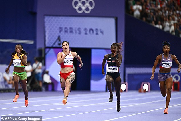 The 27-year-old failed to reach the women's 100m final after safely completing the first round