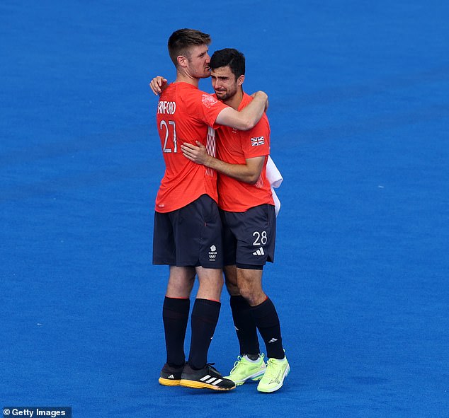 It was heartbreaking for Team GB, who had played most of the match with an extra man