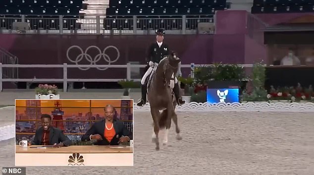 Resurfaced footage from the Tokyo 2020 Olympics shows Snoop falling in love with dressage horse riding, despite his reported fear of horses