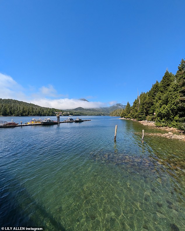 Some beautiful landscape photos were also shared on the singers' social account, showing views of the trees and lakes