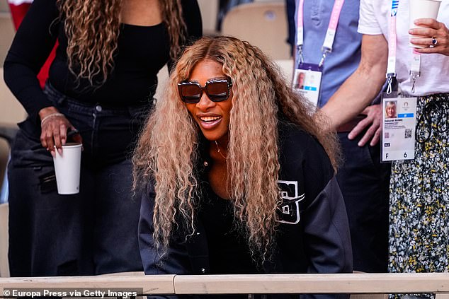 Serena Williams, who has won four Olympic gold medals, was among the spectators at the final on Sunday