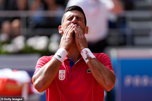 Djokovic had tears in his eyes after his victory at Roland Garros in Paris on Sunday afternoon