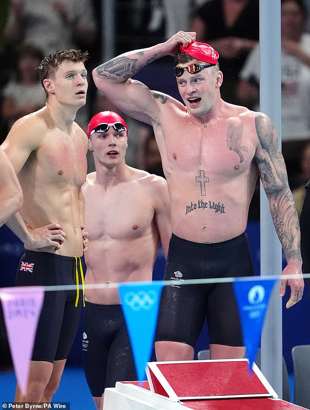 The British team started the race solidly until Peaty showed his class with a fast breaststroke