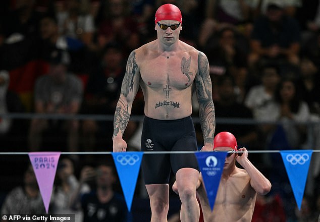 Peaty and his team-mates narrowly missed out on a medal tonight at the Aquatic Centre after being beaten by France in the relay bronze