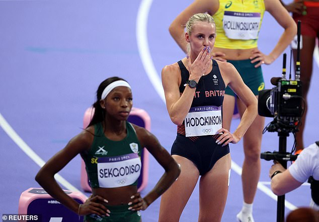 The 22-year-old looked calm again tonight as she stood at the starting line