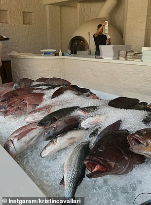 She gave viewers a glimpse into a fish market