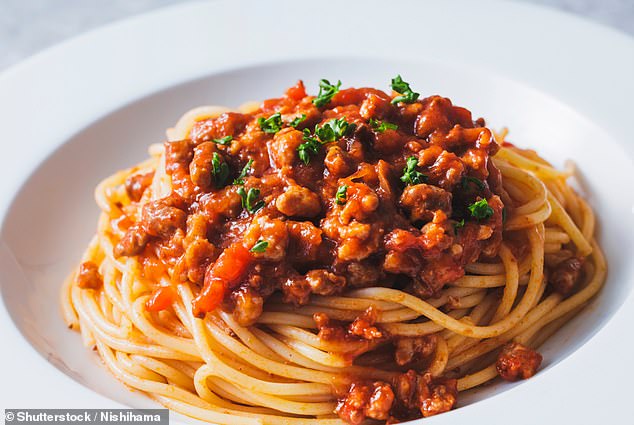 Italians 'just don't eat spaghetti Bolognese' (above), says Ettore, instead they eat Bolognese with other types of pasta