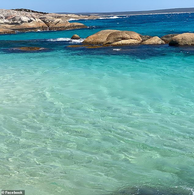 The clear water of Little Beach changes from soft turquoise to deep blue