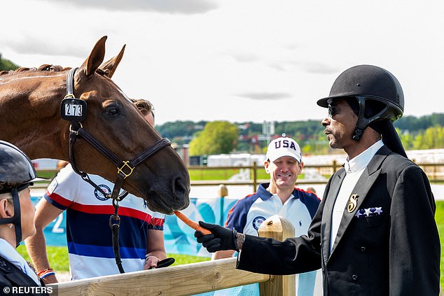 The rapper even fed some horses, despite his fear of riding them, as previously revealed on TV