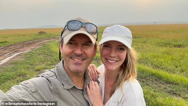 She recently announced on Instagram that she is a 'photo safari host' in Kenya with her partner Dr. John Haskew (left) at their Mlima Cottage