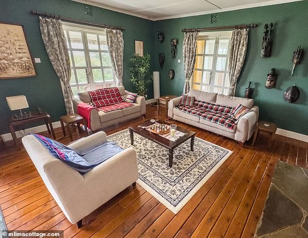 Photographers and nature lovers can rent one of the three large en-suite bedrooms at Mlima Cottage for USD$250 (AUD$384.80) per night, or they can have exclusive use of the entire house for USD$1,400 (AUD$2,154.89) per night.