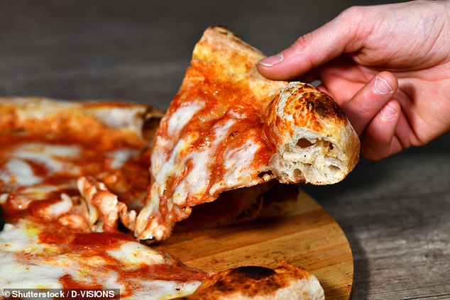 'Plain Margherita drizzled with olive oil' served at a pizzeria in Pompeii, Italy, was one tourist's meal of choice (stock photo)