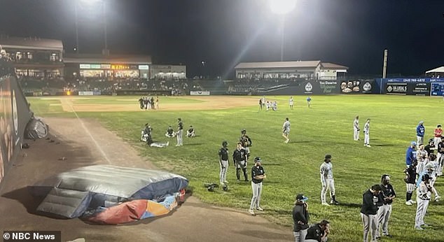 The accident happened at Regency Furniture Stadium, where families had gathered to watch the Southern Maryland Blue Crabs play