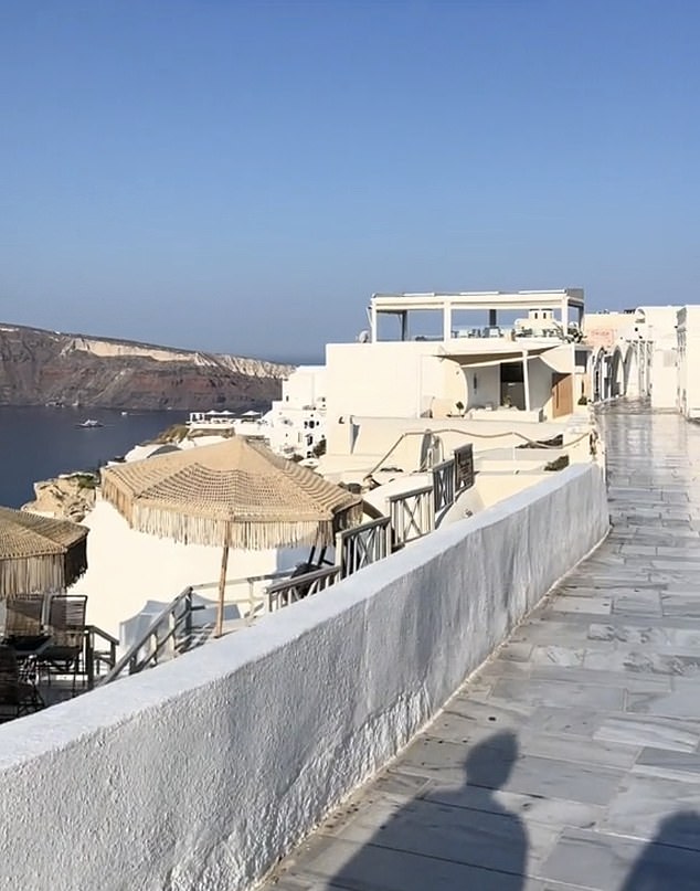 The images of Oia were apparently taken before an influx of visitors arrived