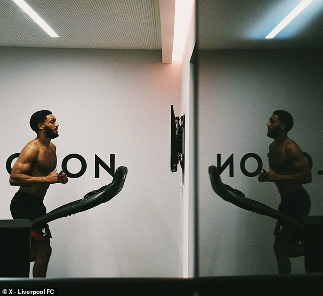 Alexander-Arnold and Gomez were put through their paces through various fitness tests