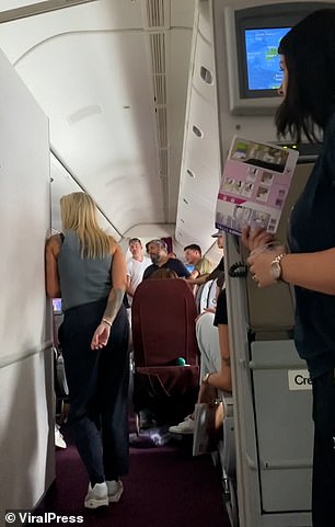 Another passenger said passengers were left sweaty and one had a panic attack