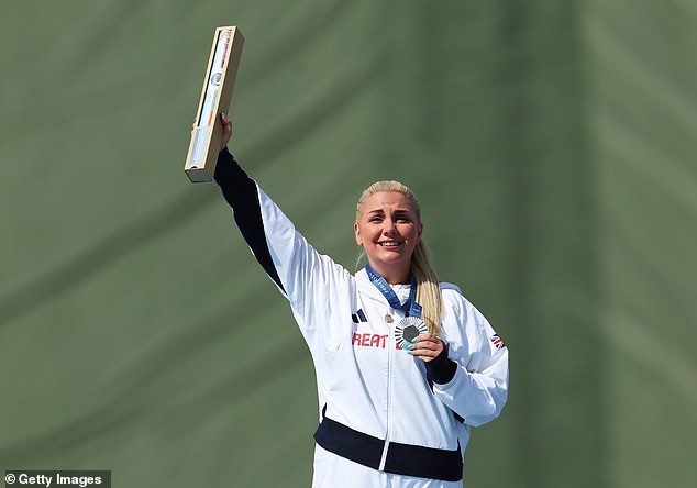 Rutter sensationally became the first Briton to win a medal in skeet jumping at the Olympic Games