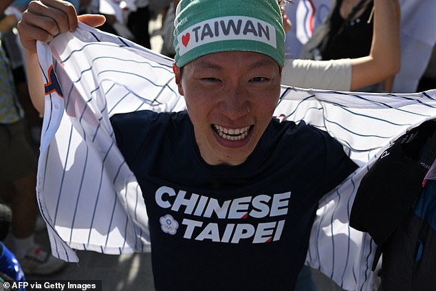 While Taiwanese flags were banned, supporters found other ways to support their country