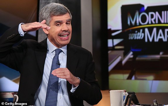 NEW YORK, NY - APRIL 29: Mohamed El-Erian, chief economist of Allianz, appears in a segment of "Mornings with Mary" with Maria Bartiromo on the FOX Business Network at FOX Studios on April 29, 2016 in New York City. (Photo by Rob Kim/Getty Images)