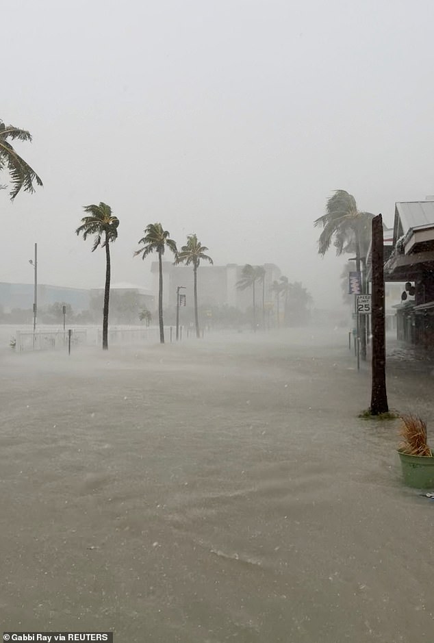 The Category 1 storm, moving at 80 mph, made landfall in Florida's Big Bend region Monday morning, leaving more than 220,000 homes in the state without power.