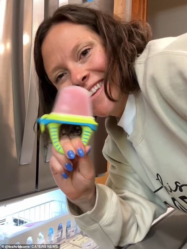 The mother sees ice cream as a creative way to ensure her children get all the added benefits of breast milk, while also giving them a sweet treat