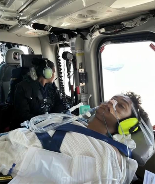 the day after he complained of a headache, Chance was in a coma and was flown to Melbourne