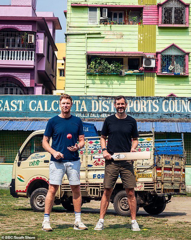 Freddie Flintoff and Kyle in the documentary showing on BBC tonight