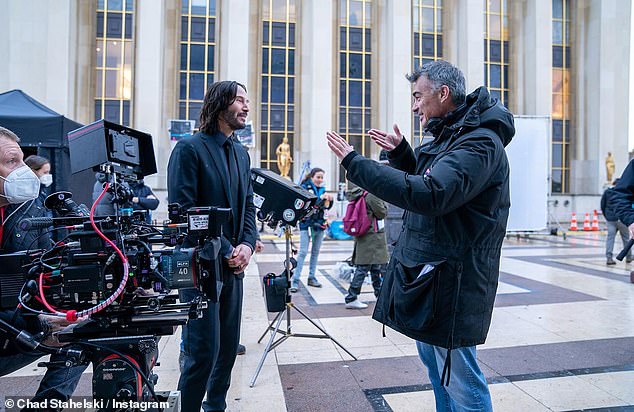 The sought-after action film star, who turns 60 next month, will reunite with his Matrix stunt double and now director Chad Stahelski (R) on the project set immediately following the conclusion of John Wick: Chapter 4.