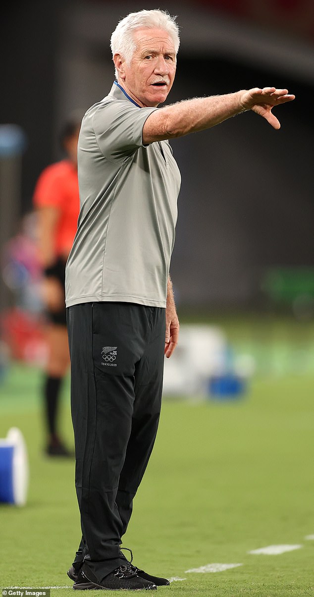 Tom Sermanni coached the Matildas for two periods: from 1994 to 1997 and then from 2005 to 2012 (pictured, as coach of the New Zealand team at the Tokyo Olympics)