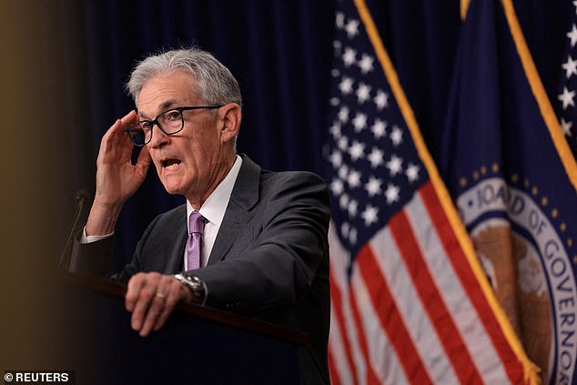 US Federal Reserve Chairman Jerome Powell left benchmark borrowing costs unchanged at their highest level in 23 years at his latest meeting.