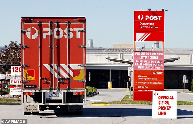 An Australia Post spokesperson said the organisation remains committed to its sustainability goals, including a target to reach net zero by 2050, despite the latest announcement (stock image)