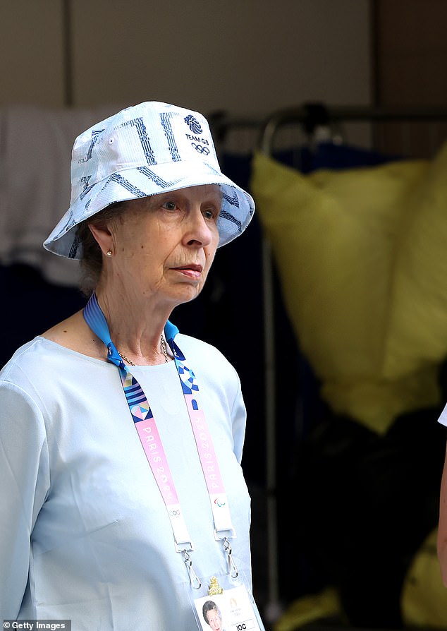 Princess Anne's decision to wear a bucket hat while watching the Olympics in Paris did not impress Master Chef critic William Sitwell