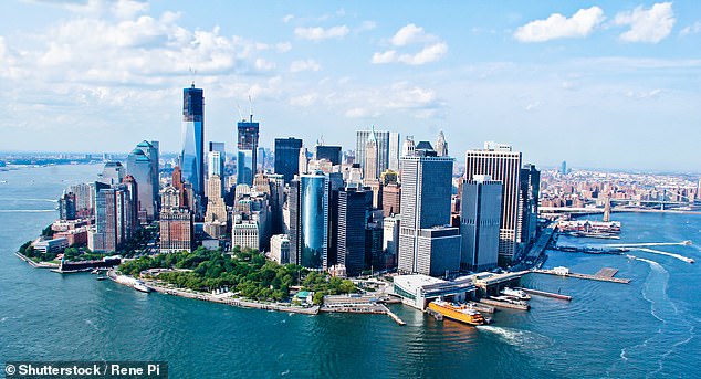 New York City in the United States is also on the list of the 20 most beautiful destinations in the world (stock image)