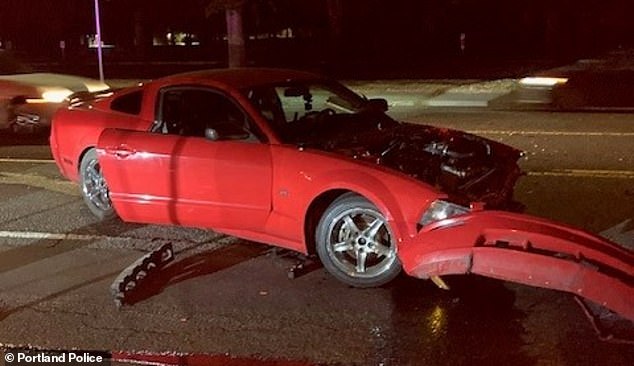 An abandoned Ford Mustang has been recovered by authorities