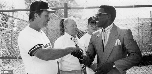 He played long-suffering Cleveland Indians general manager Charlie Donovan (center left) in the 1989 baseball comedy classic Major League