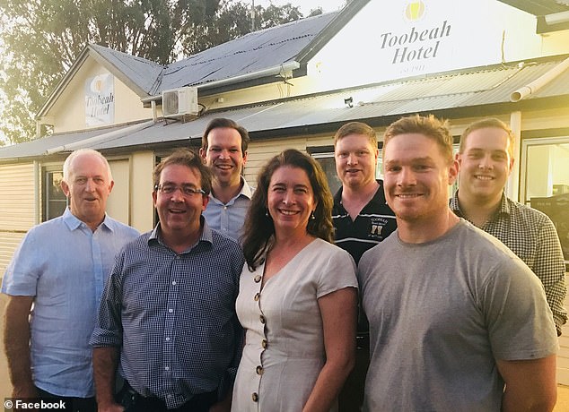 Local entrepreneur Michael Offerdahl (third from right) said he was concerned that locals would have to ask permission to enter the reserve and that this could set a precedent for other areas.