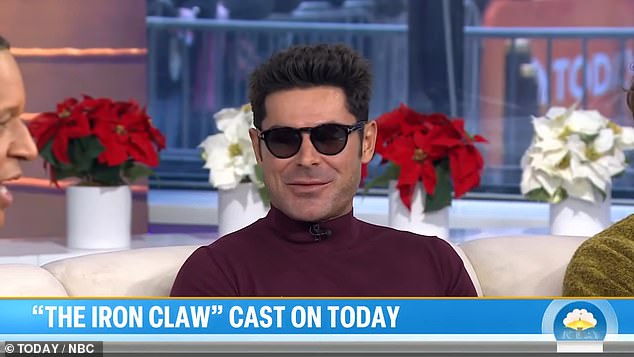 In December 2013, Zac caused another stir when he wore dark sunglasses while appearing on The Today Show