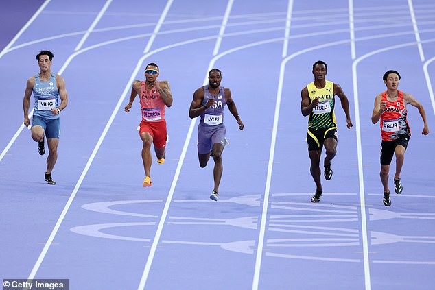 Lyles narrowly defeated Jamaican Kishane Thompson to win his first ever Olympic gold medal