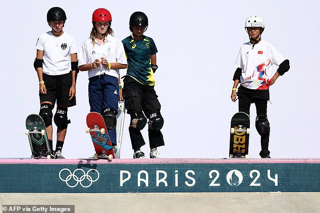 The 11-year-old (right) was born after the London Games and performed in the park's preliminary rounds