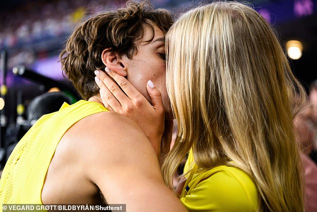 The Swede made headlines after kissing his model girlfriend following his victory