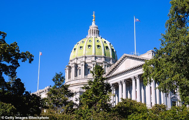 The Pennsylvania State Capitol in Harrisburg, Pennsylvania