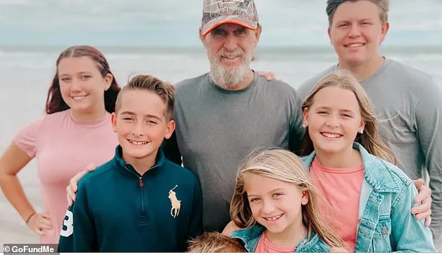 The decision proved fatal for Bunch, who is seen here with his family on the bay he loved so much.