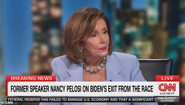 Nancy Pelosi said 'you should ask Joe Biden' about the state of their relationship after the former House Speaker admitted she hasn't spoken to him since he ended his re-election campaign