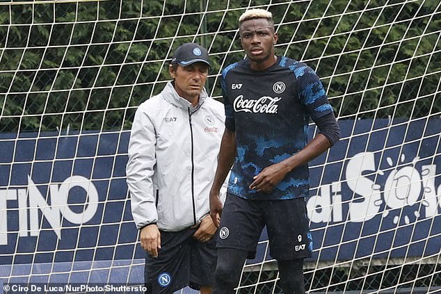 Osimhen did not play in pre-season training under new Napoli manager Antonio Conte