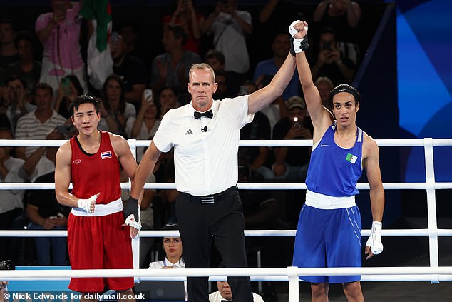 Khalif was crowned the winner of the match against Suwannapheng at the Rolan Garros tennis stadium which has been converted into a boxing arena