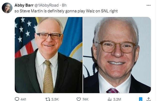 1722983027 938 Kamala Harris VP pick Tim Walz sets internet alight as