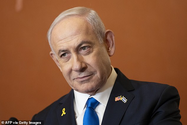 Israeli Prime Minister Benjamin Netanyahu in Washington, DC on July 24, prior to an address to a joint session of Congress on Capitol Hill — which Kamala Harris conspicuously missed